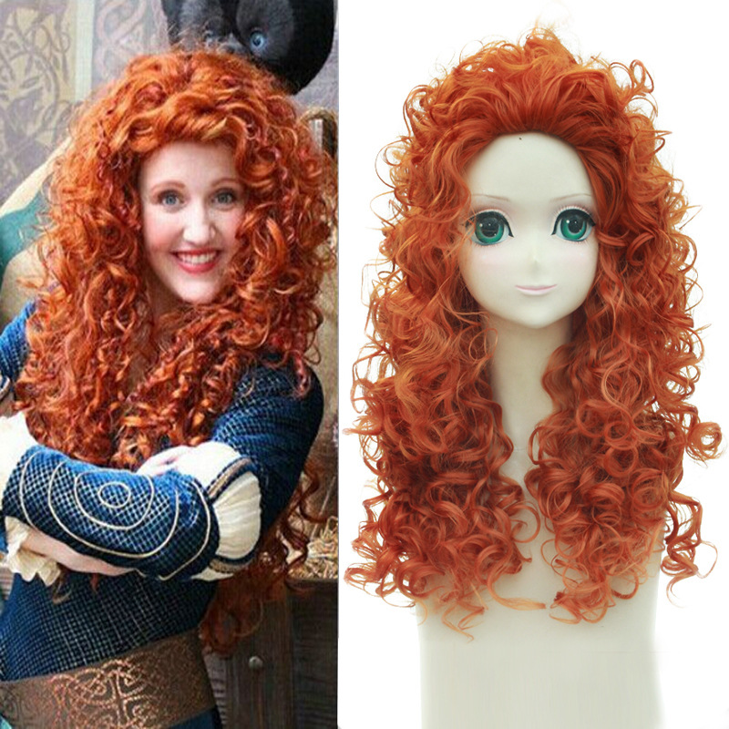 Anime Cosplay Orange Hair - Anime Wigs Brave Legend Brave Merida