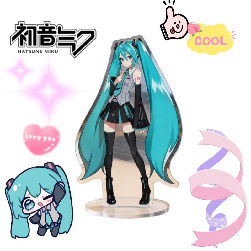 Anime Cosplay Anime - Hatsune Miku 10cm Acrylic Stand Cute
