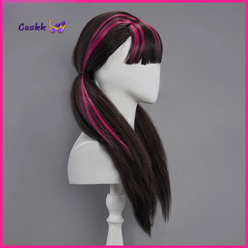 Draculauraa Cosplay Wig  Long  - đánh giá và giá Cosplay Anime Black Hair