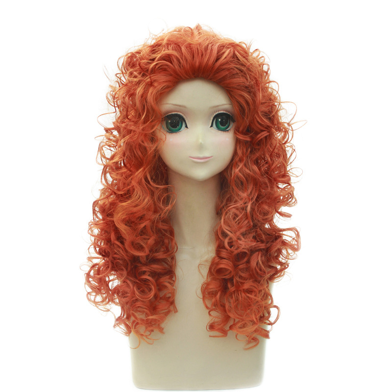 Anime Wigs Brave Legend Brave  - đánh giá và giá Anime Cosplay Orange Hair