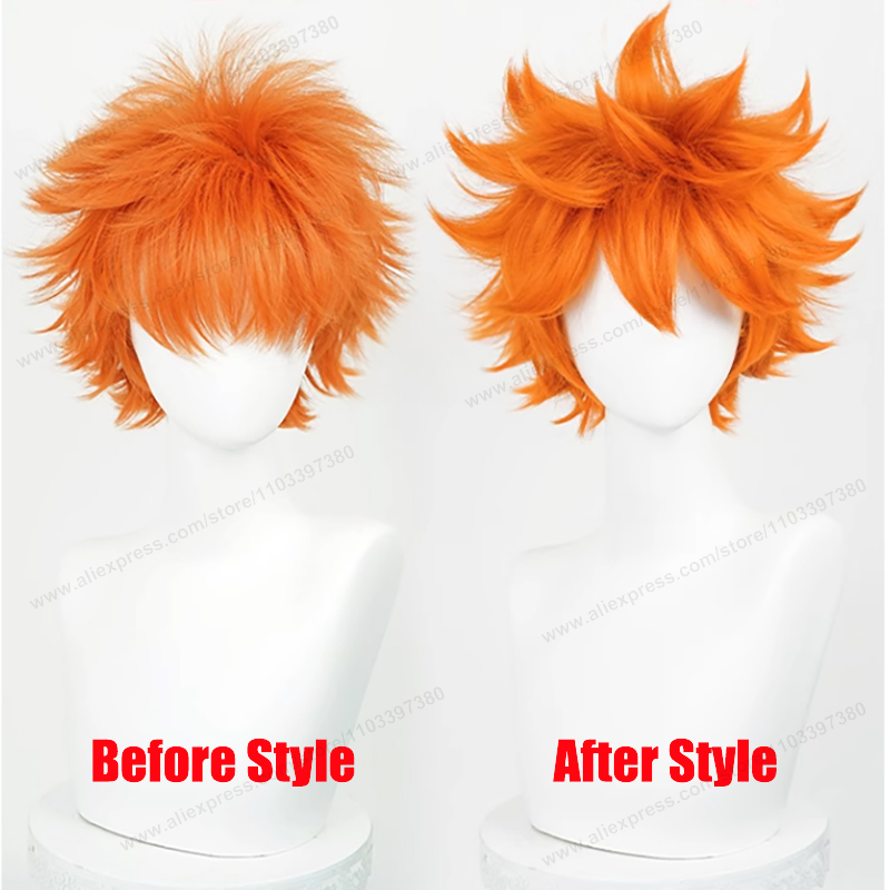 Hinata Shoyo Cosplay Wig 26cm  - đánh giá và giá Anime Cosplay Orange Hair