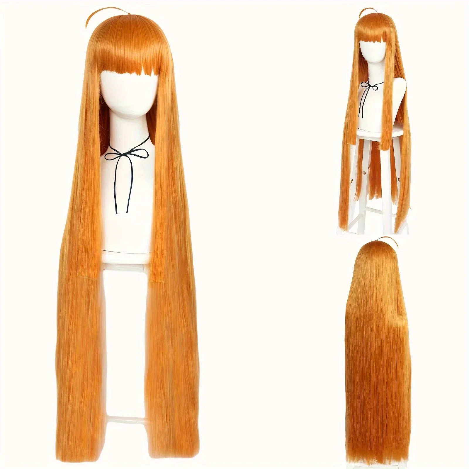Long Orange Futaba Sakura Styl - đánh giá và giá Anime Cosplay Orange Hair