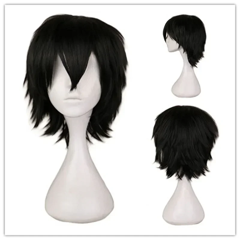 QQXCAIW Male Wig Black White P - đánh giá và giá Cosplay Anime White Hair