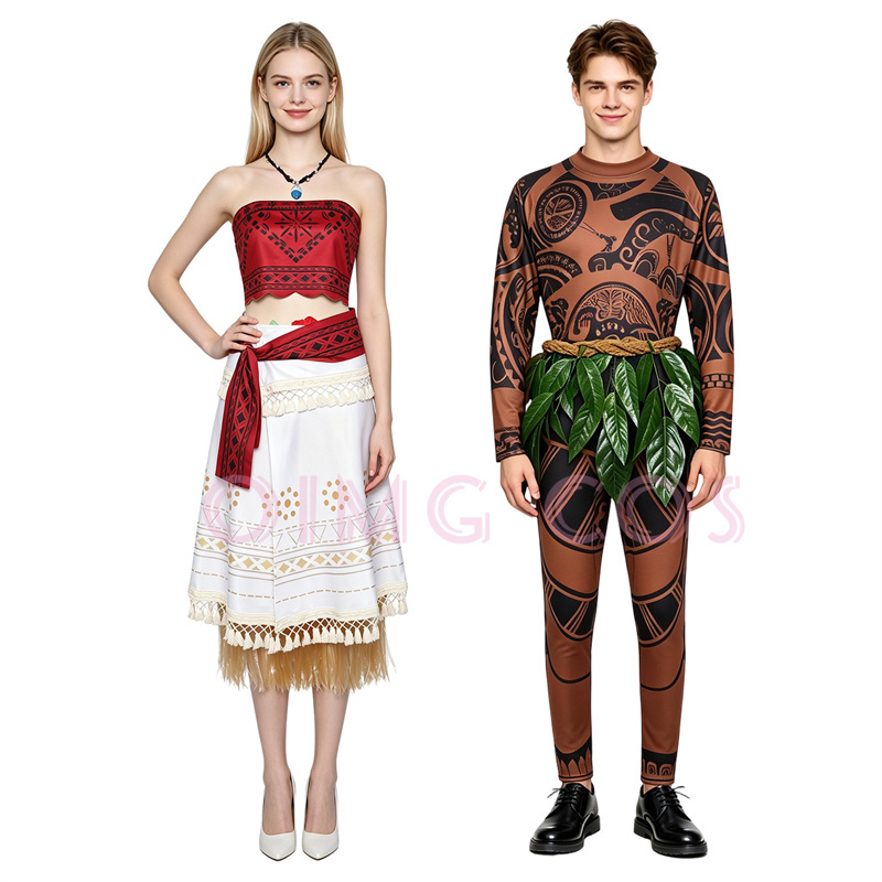 Moanaa Maui‌i Cosplay Costume  - đánh giá và giá Anime Cosplay Costumes Female