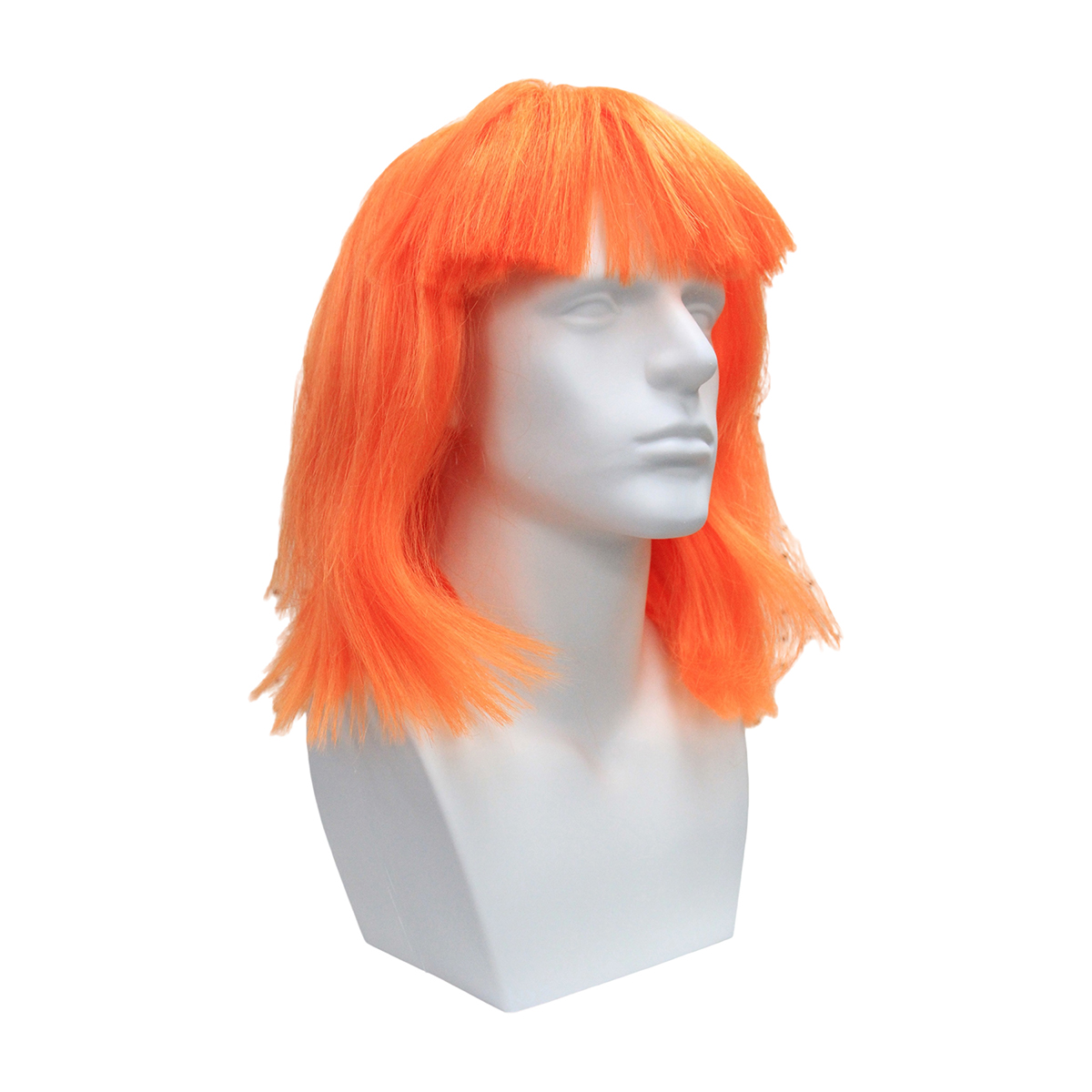 Men's Bright Orange Straight S - đánh giá và giá Anime Cosplay Orange Hair