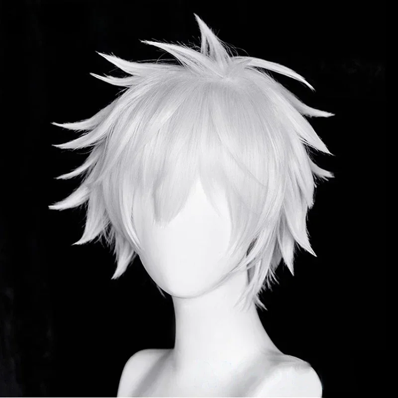 Cosplay White Gojo Satoru Wig  - đánh giá và giá Cosplay Anime White Hair
