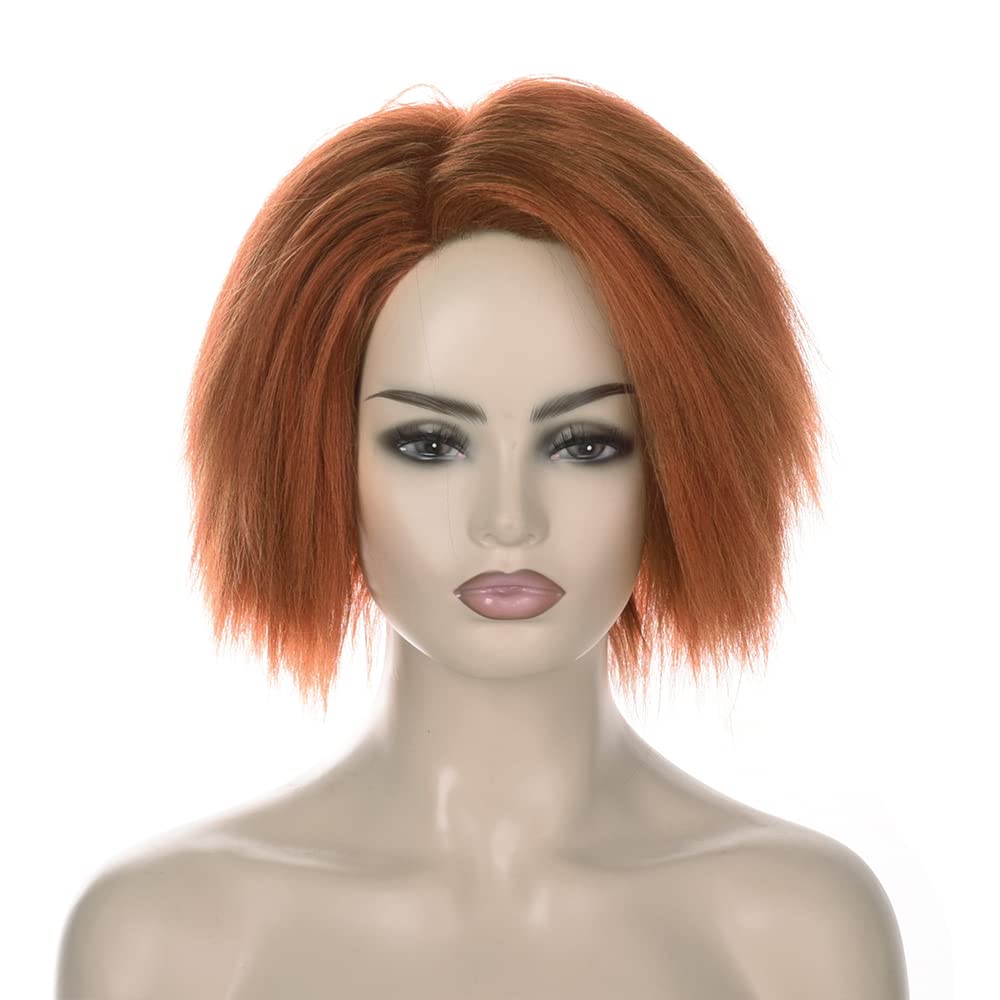 Short Orange Brown Yaki Wig An - đánh giá và giá Anime Cosplay Orange Hair