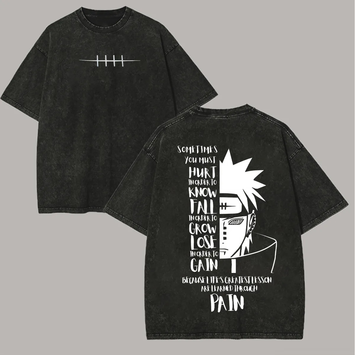 Naruto Pain T Shirt Quote Naga - đánh giá và giá Anime Cosplay Quotes
