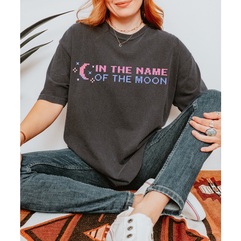 In The Name of The Moon T-shir - đánh giá và giá Anime Cosplay Girl Name