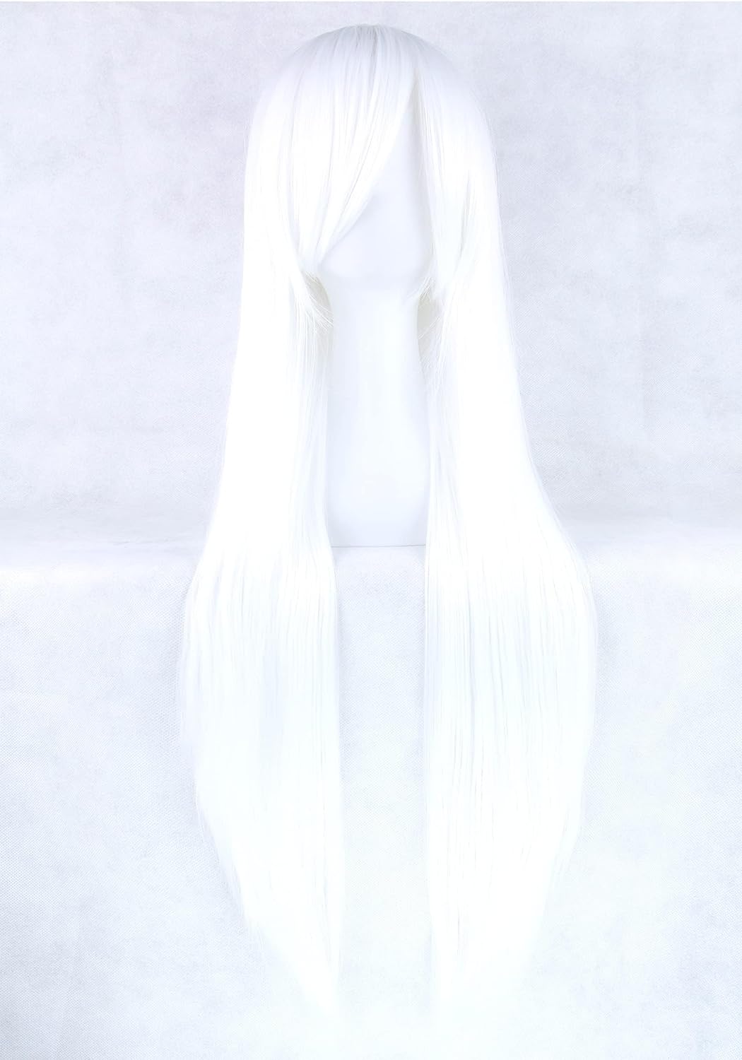 80cm Long Straight Natural Hai - đánh giá và giá Cosplay Anime White Hair